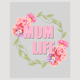 Floral Wreath Mom Life Ready to Press DTF Transfer